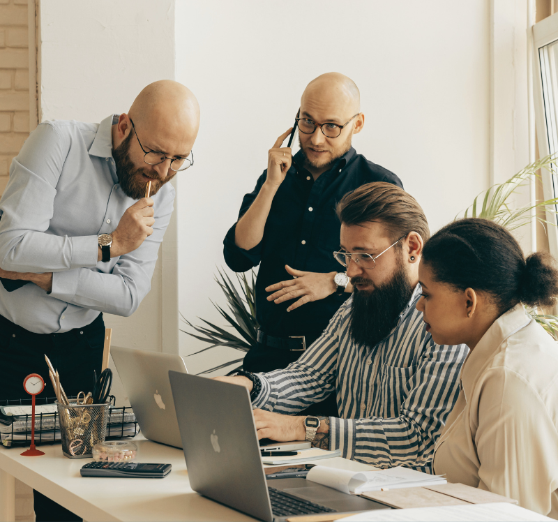 A team working on a project