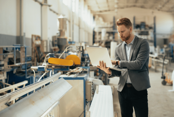 Man working on a factory floor
